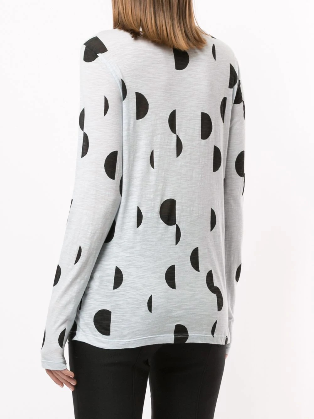 circle print long-sleeve top - 4