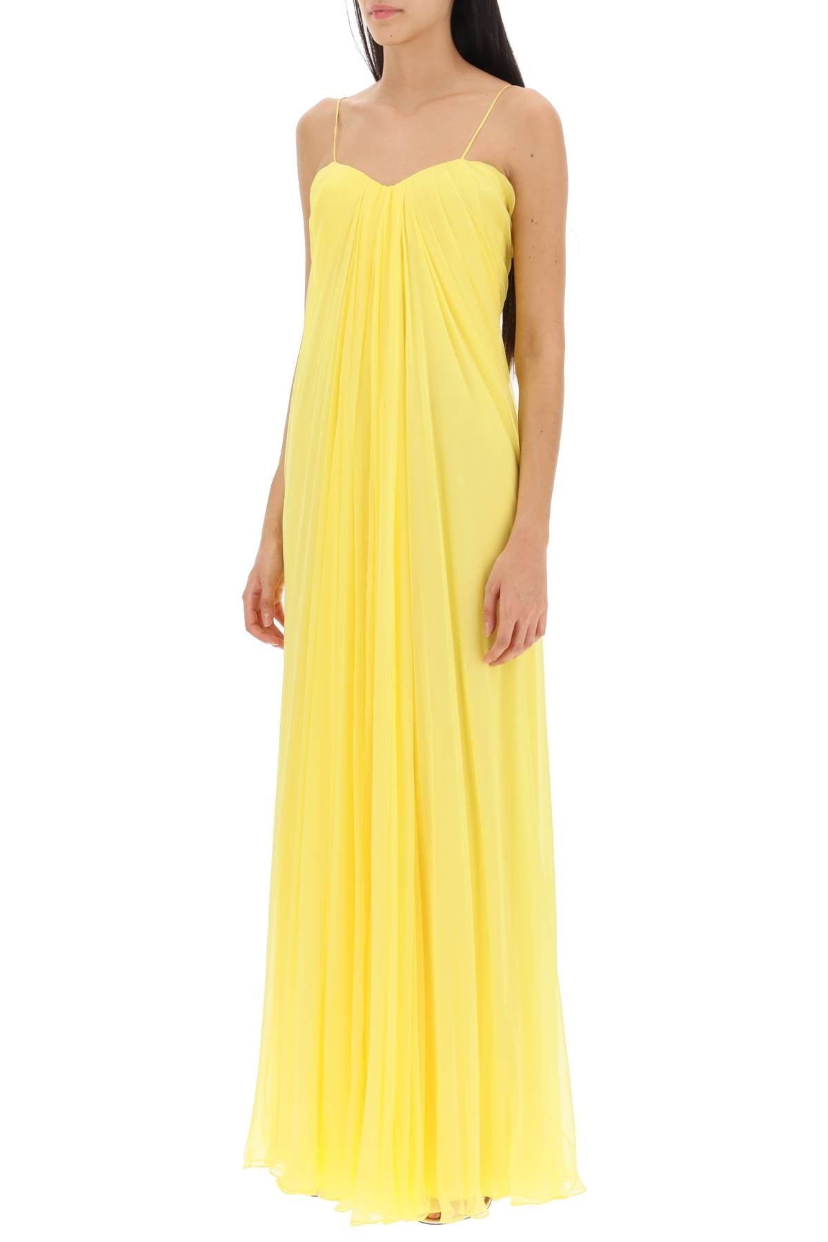 Alexander Mcqueen Silk Chiffon Bustier Gown Women - 4