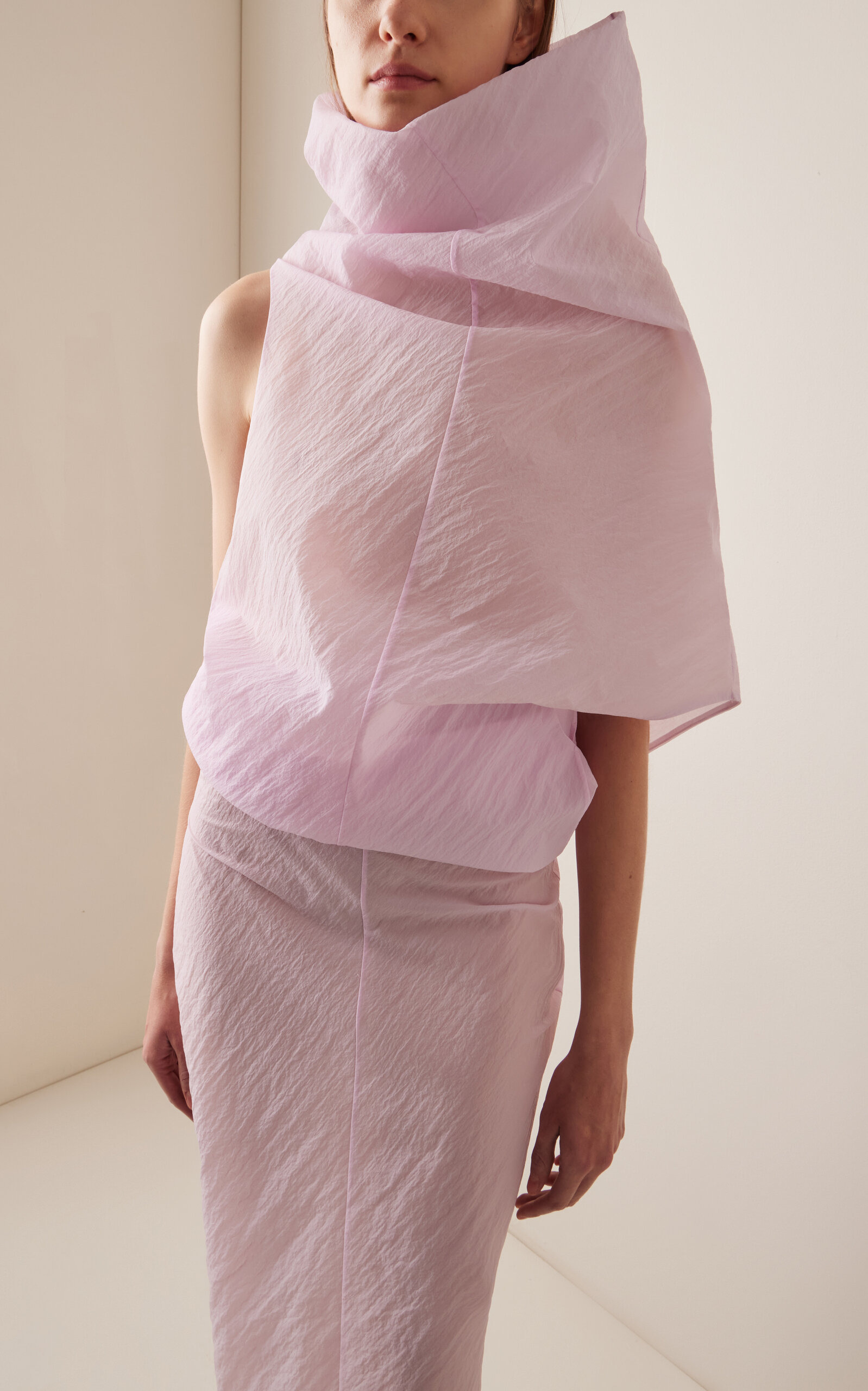 Jeanty Silk Gauze Midi Dress pink - 3