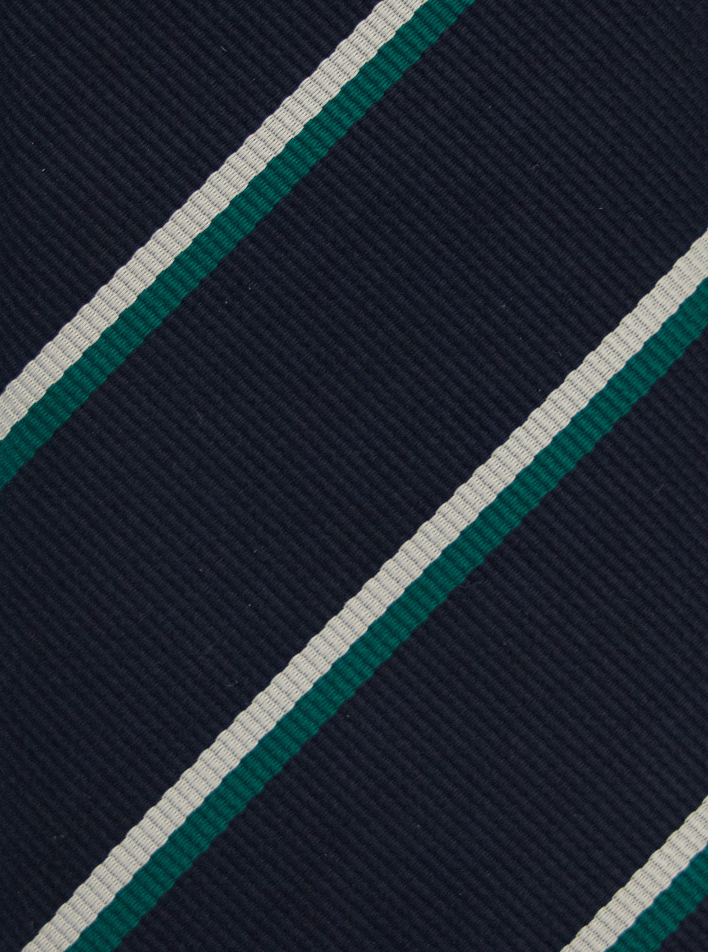 Gucci Men Blue Tie With Diagonal Stripe Pattern And Embroidered Logo Detail In Silk Man - 2