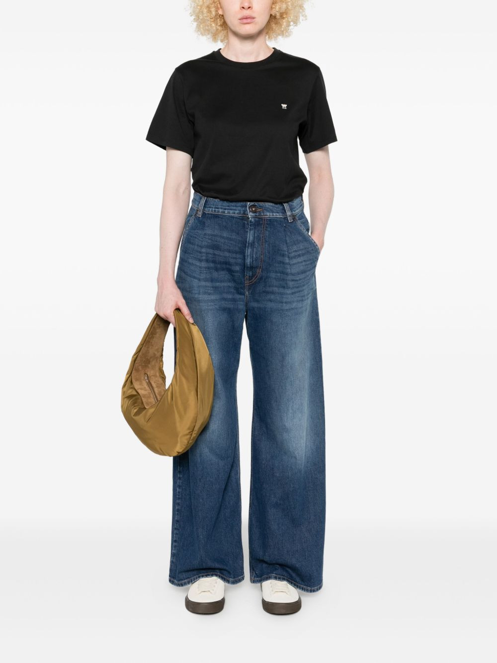 pleated-front jeans - 2