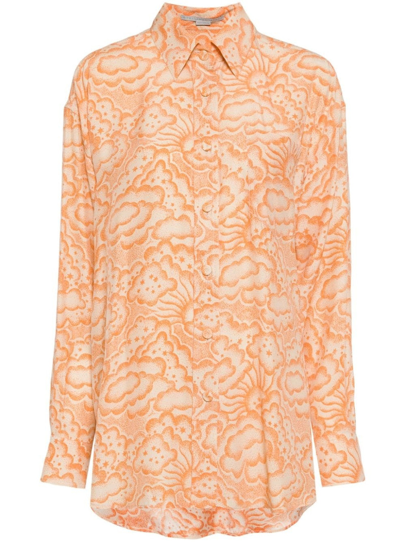 cloud-print silk shirt 1