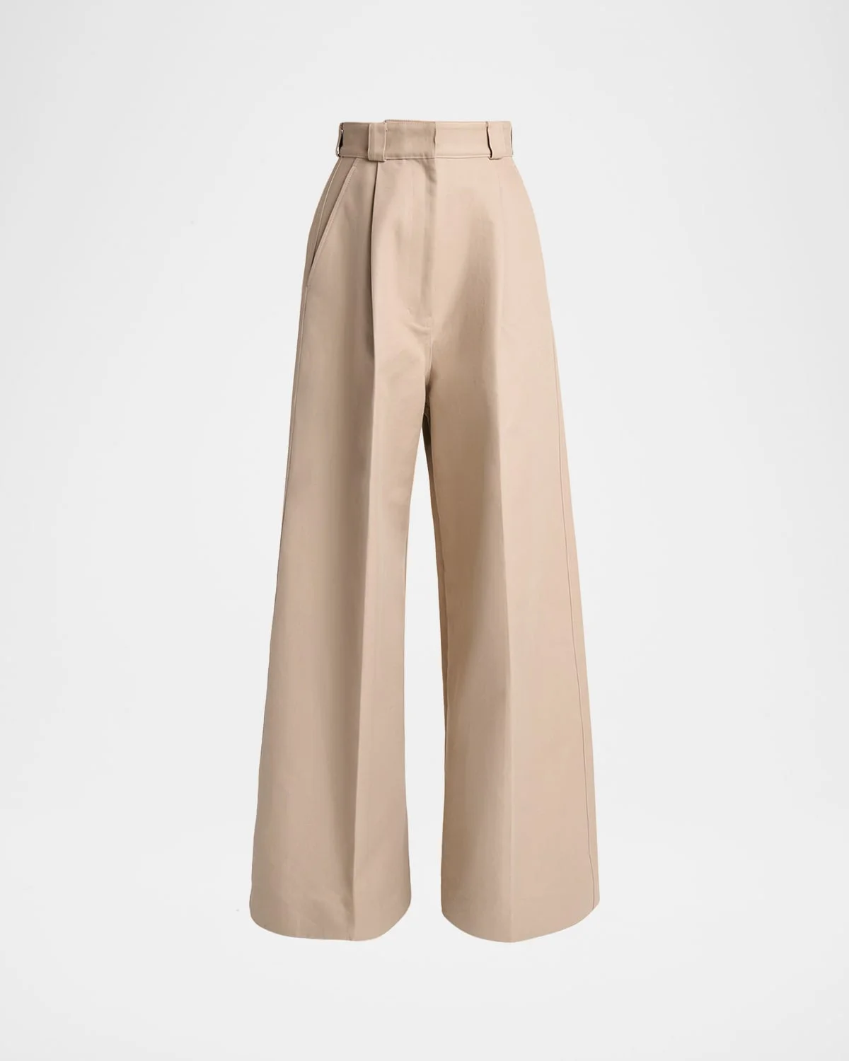 High-Rise Pleated Wide-Leg Pants - 1