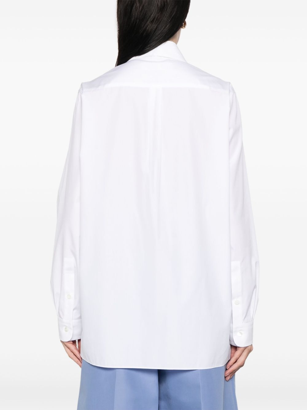 organic-cotton logo-embroidered shirt - 4