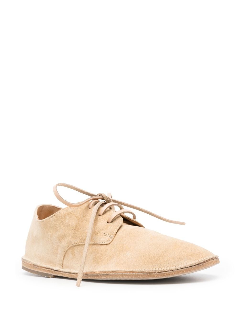 lace-up suede brogues - 3