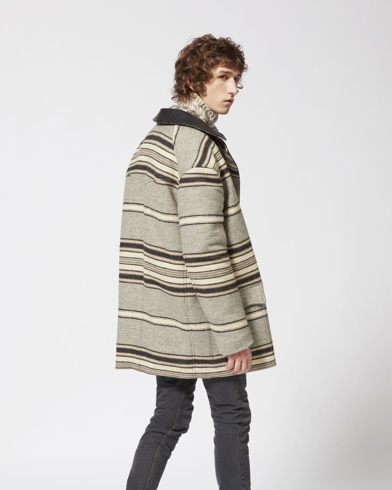 Isabel Marant HARDY striped coat outlook