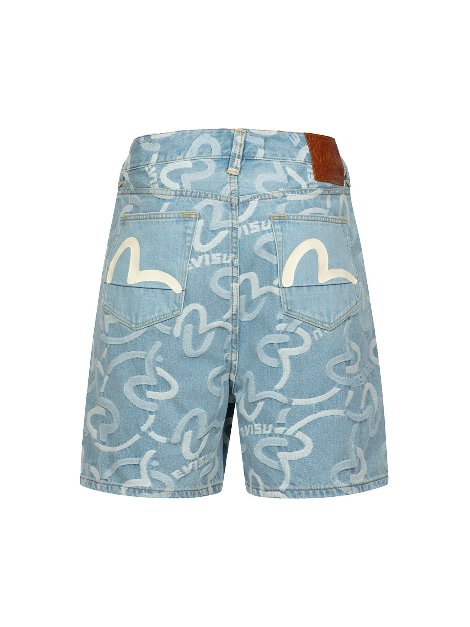 ALLOVER SEAGULL JACQUARD OVERSIZED SHORTS - 12