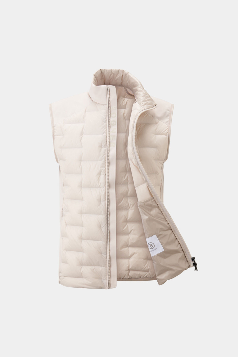 Dallin lightweight down vest in Sand 7