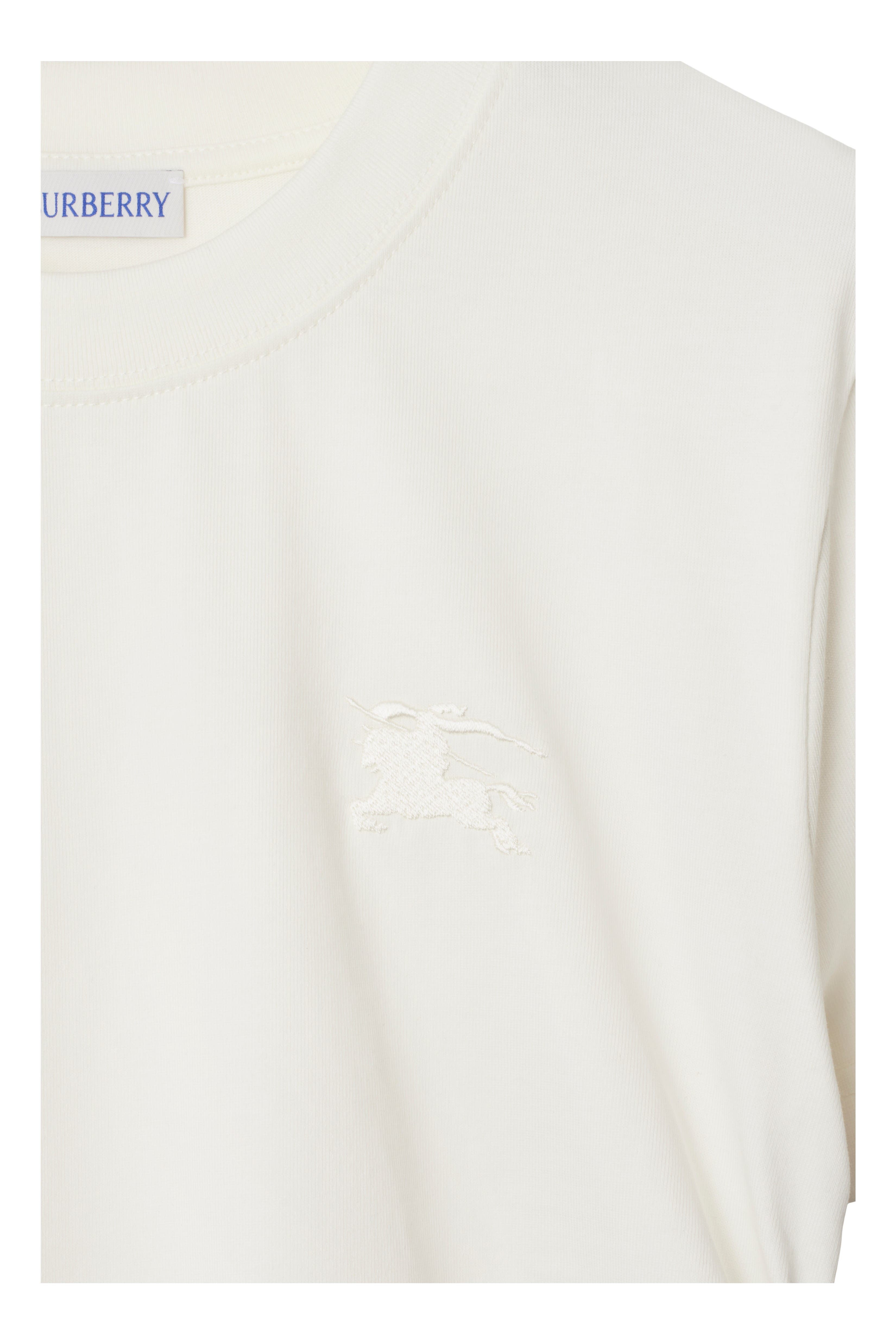 burberry Festival Cotton T-shirt in Chalk at Nordstrom - 6