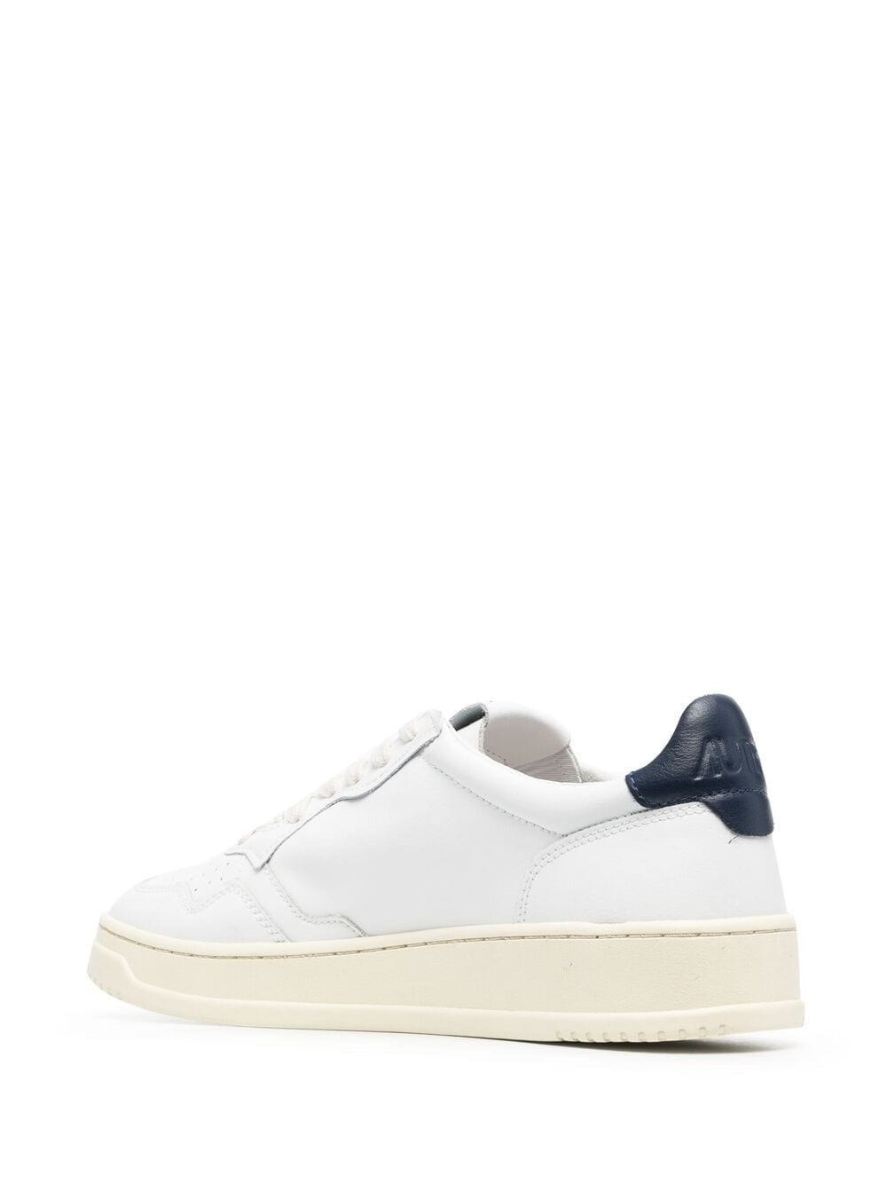 LEATHER SNEAKER WITH LOGO - 3