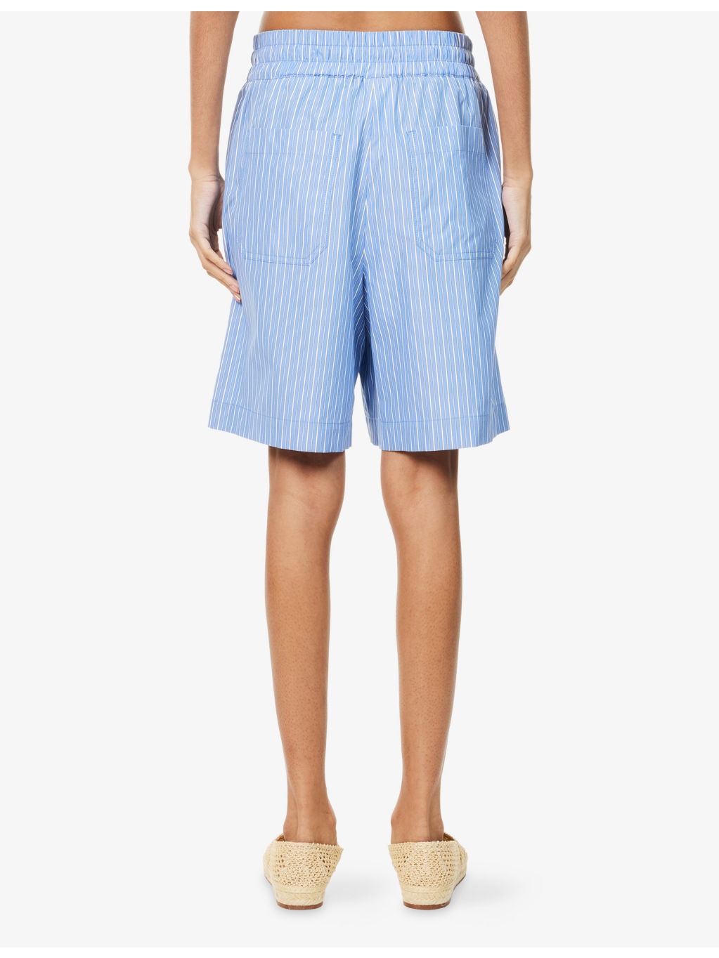 Corinto Striped Cotton-Poplin Shorts - 4