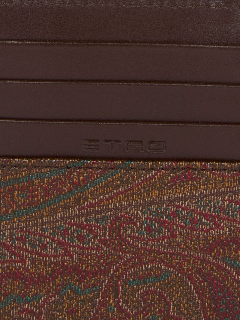 Etro Arnica paisley zip card holder outlook
