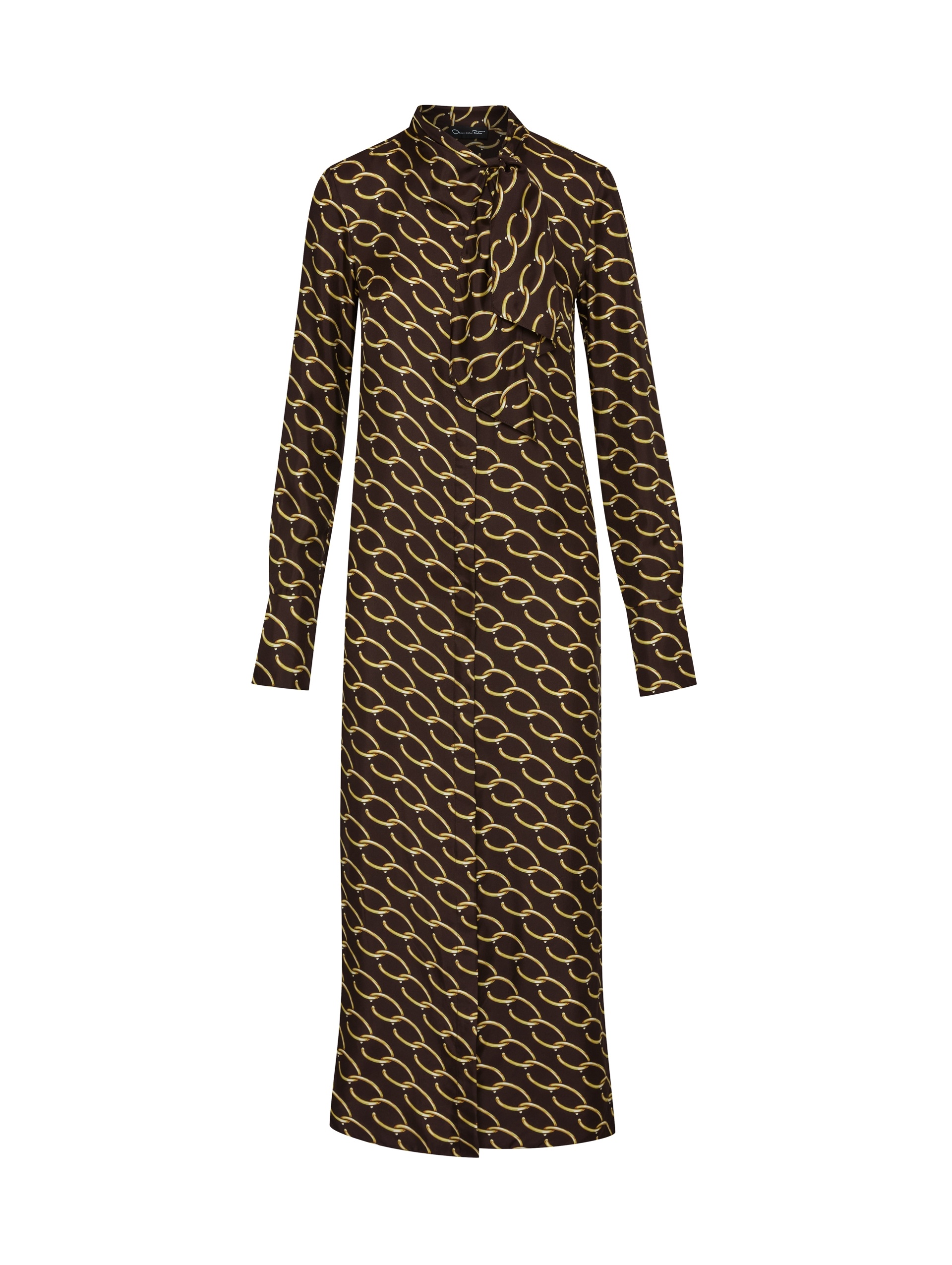 OSCAR CHAIN-LINK SILK TWILL TUNIC - 5