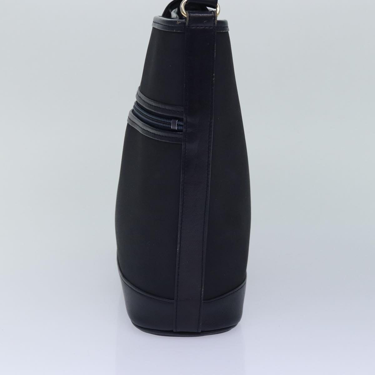 Burberry Shoulder Bag Nylon Leather Navy Gold - 4