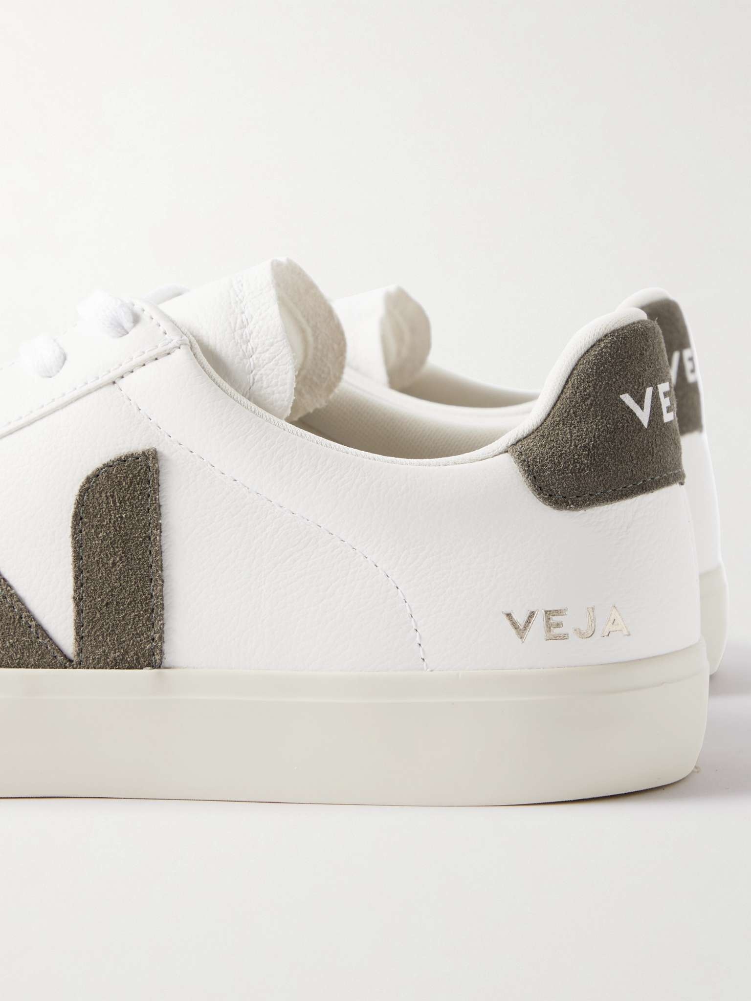 Campo Suede-Trimmed Leather Sneakers - 6