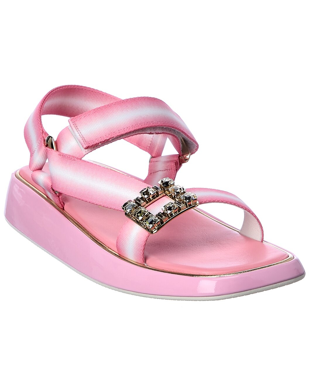 Roger Vivier Trekky Strass Buckle Sandal - 1