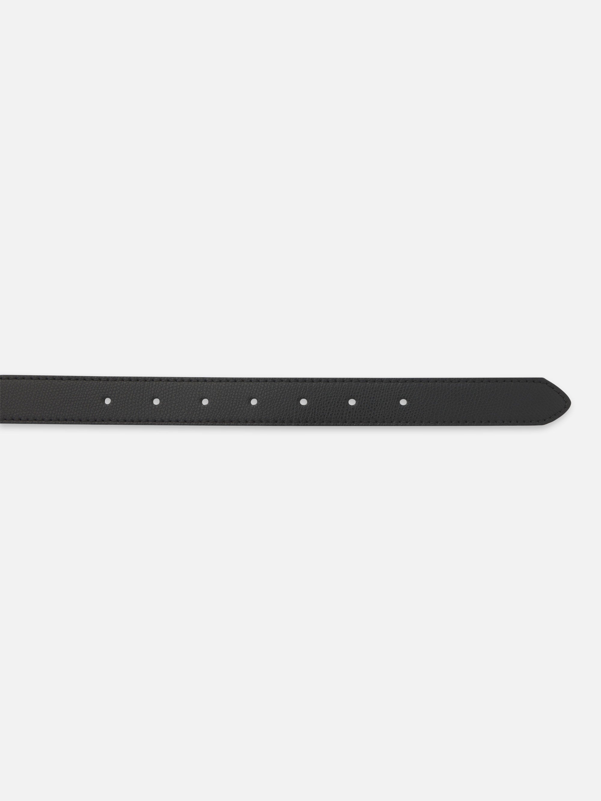 The Square Buckle Belt in Black - 2
