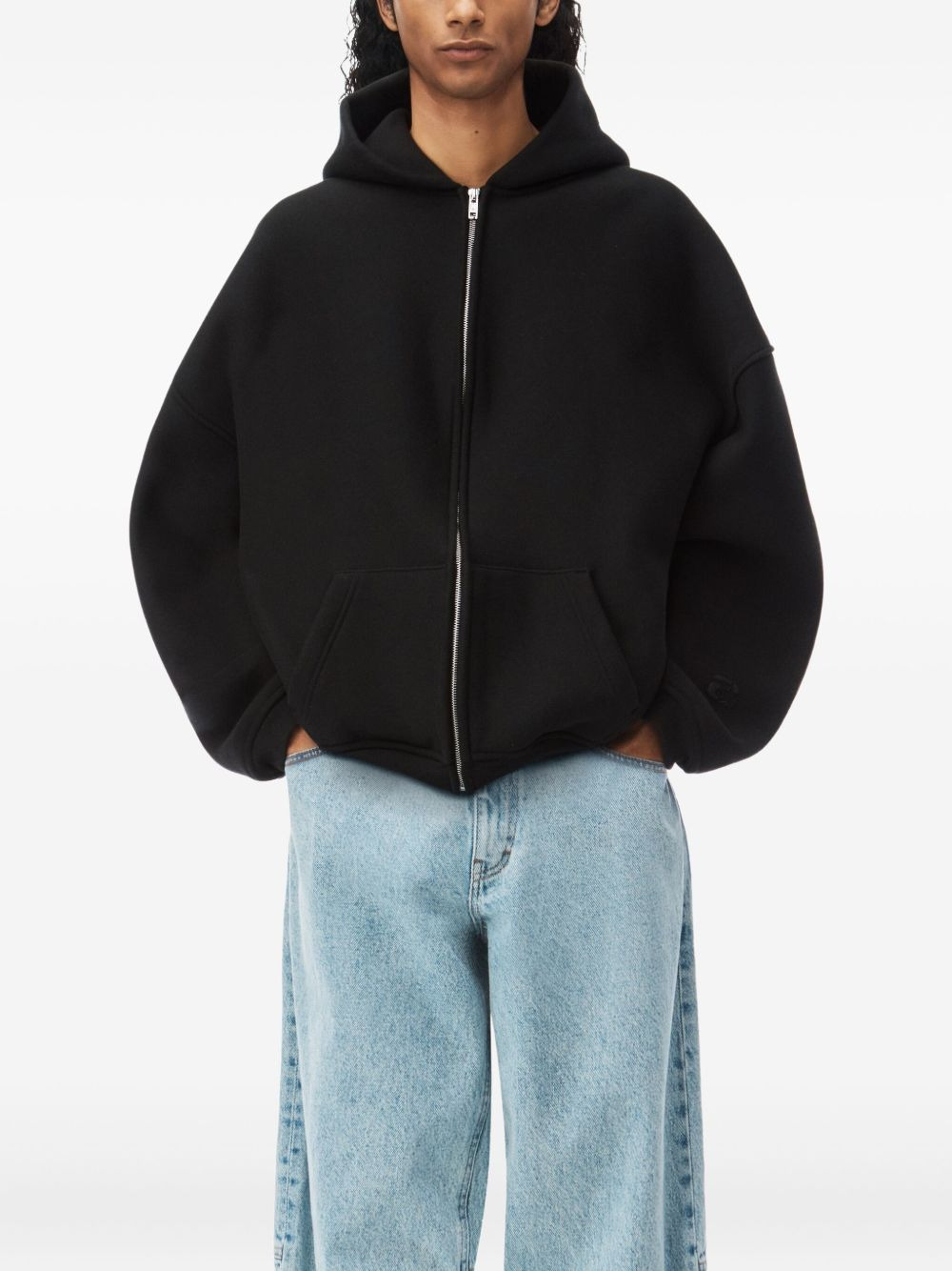 Puff Logo zip-up hoodie - 3