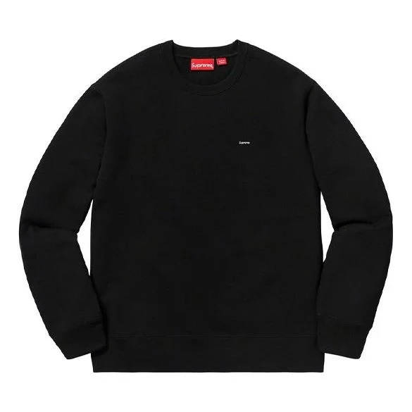 Supreme FW19 Week 8 Small Box Crewneck Chest Small Label Round Neck Unisex Black SUP-FW19-804 - 1