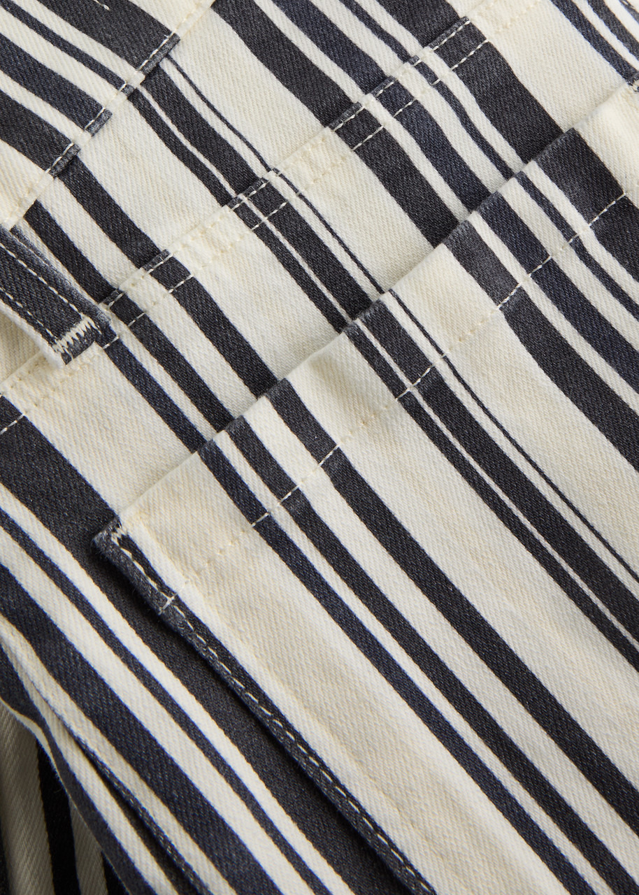 Frame Le Slim Palazzo Striped Straight-leg Jeans - 5