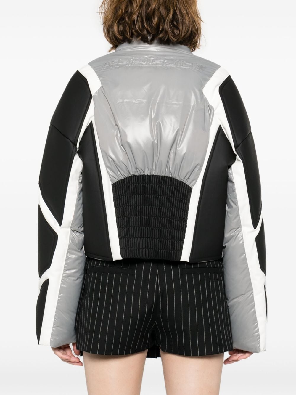 Khris Crop Biker puffer jacket - 4