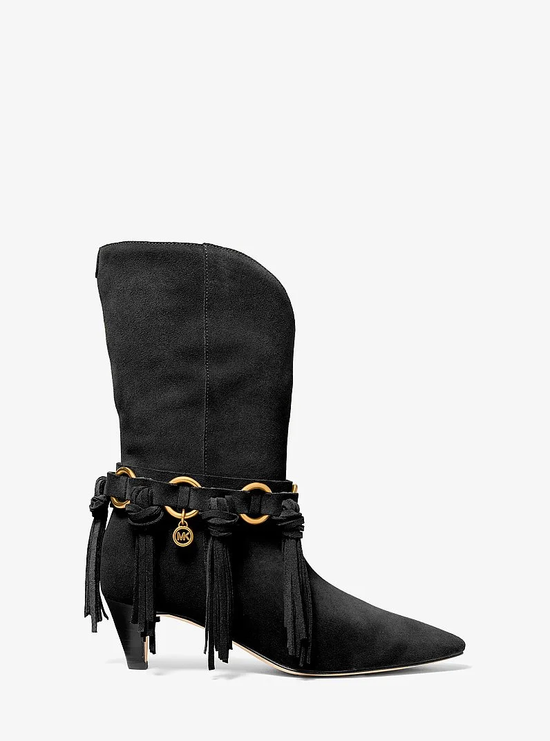 Daniela Fringe Suede Boot - 1