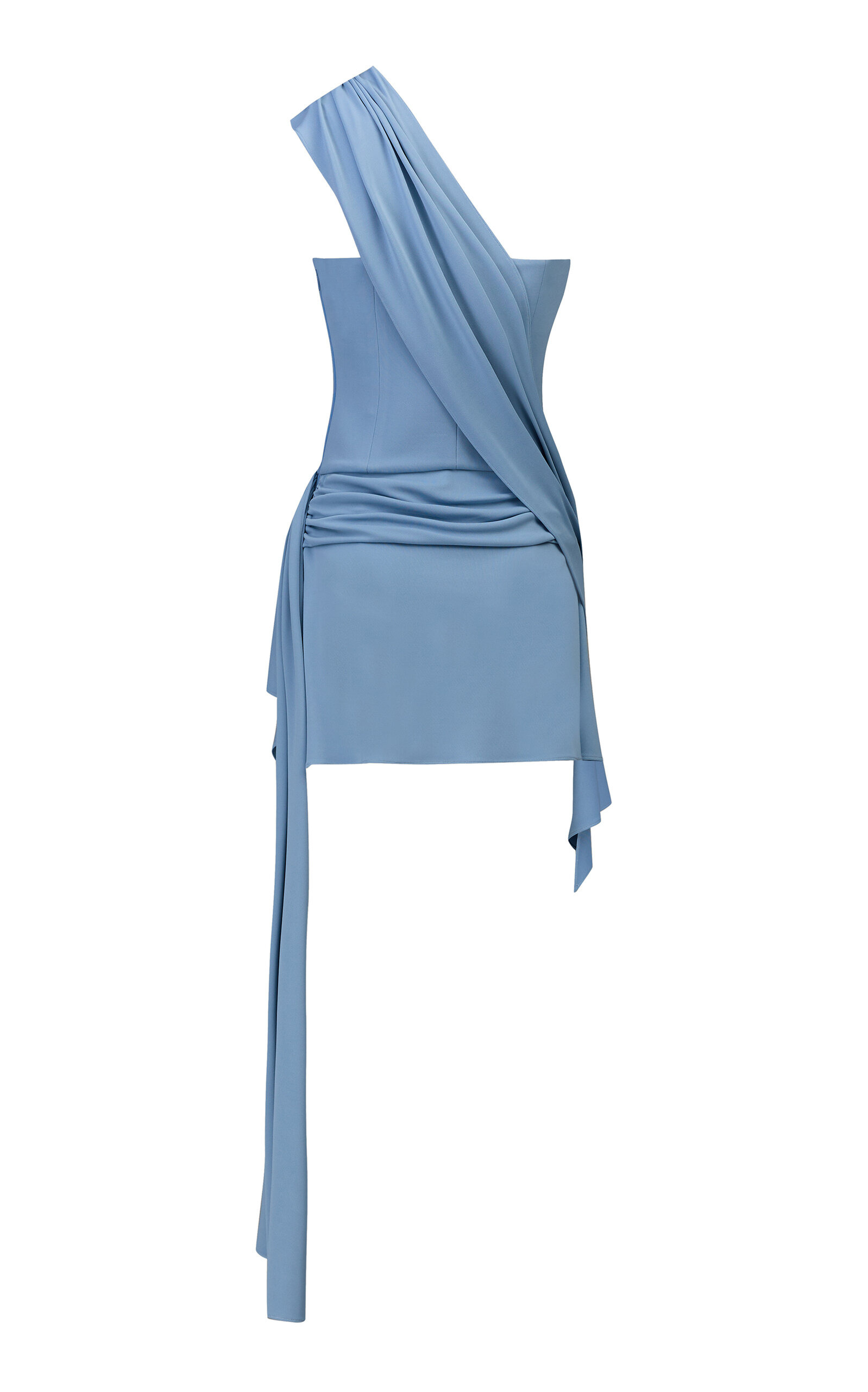 Ayla Draped Mini Dress light blue - 5