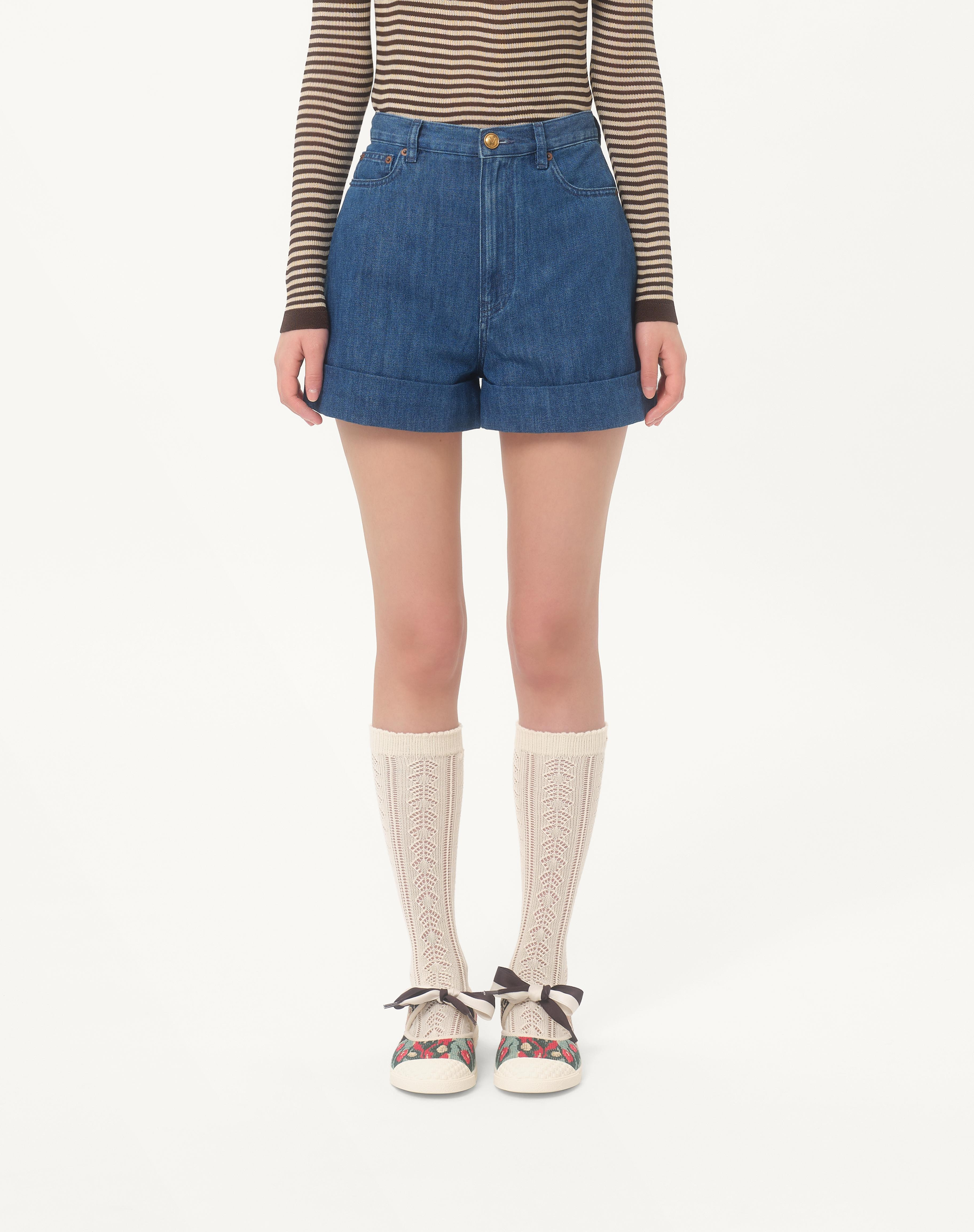 LIGHTWEIGHT DENIM SHORTS - 3