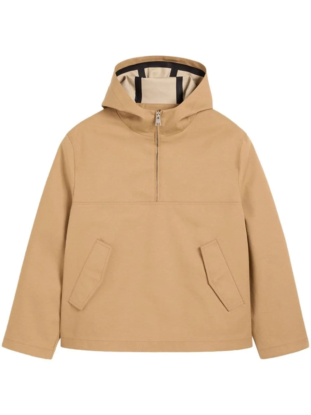 zip-up hooded cotton jacket - 1
