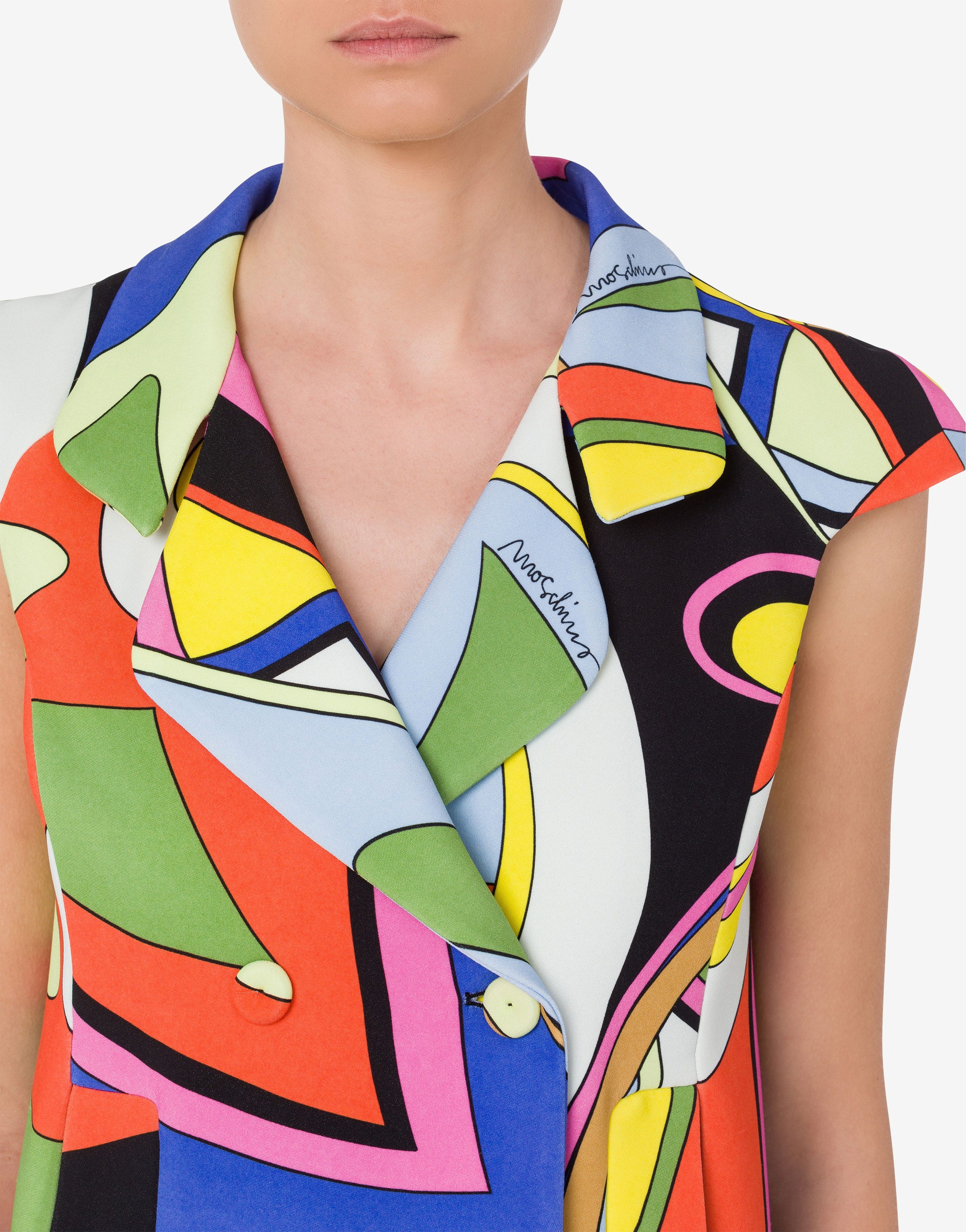 MULTICOLOUR PRINT CADY GILET - 4