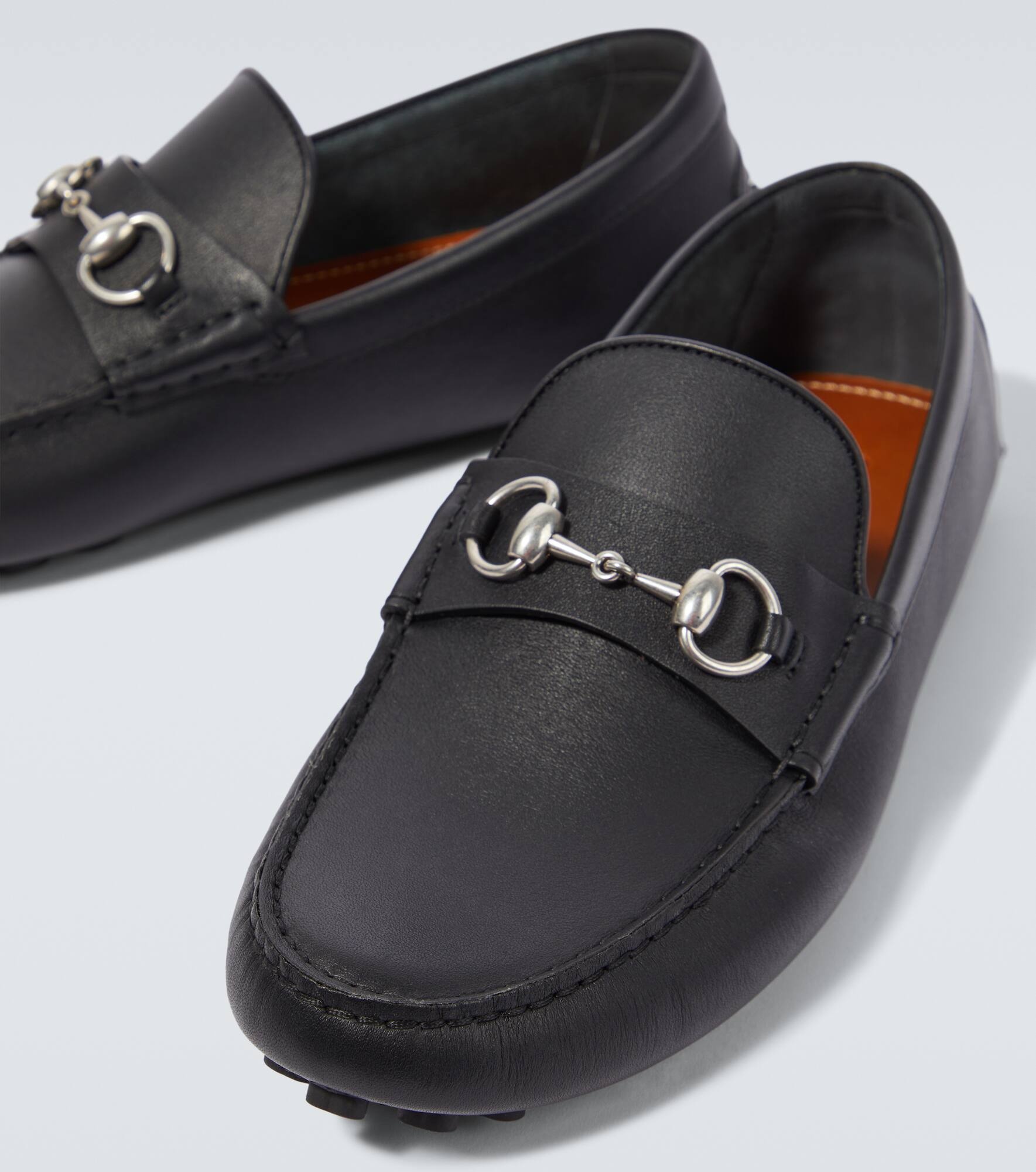 Horsebit leather driving shoes - 3