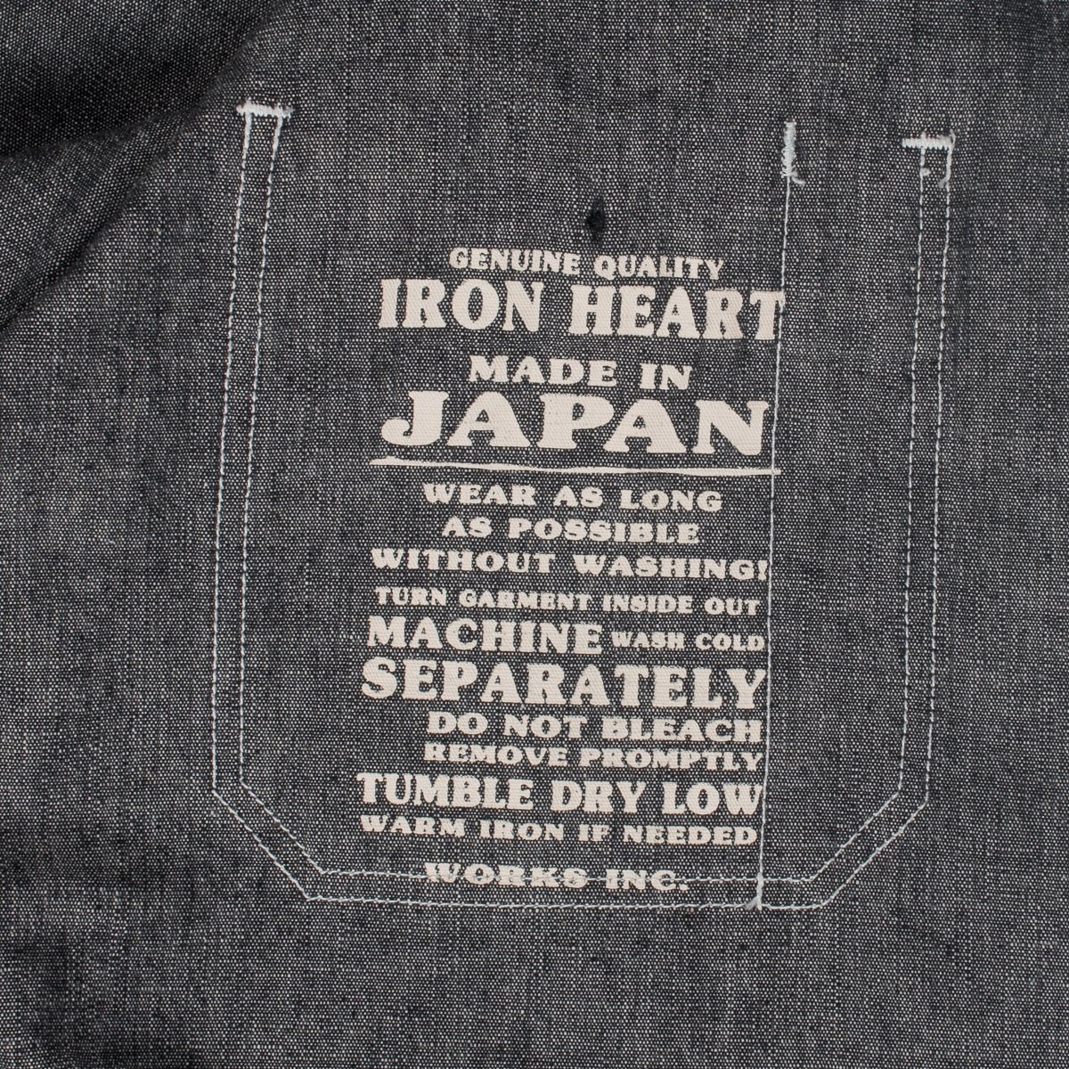 10oz Selvedge Chambray Work Shirt - Black - 13
