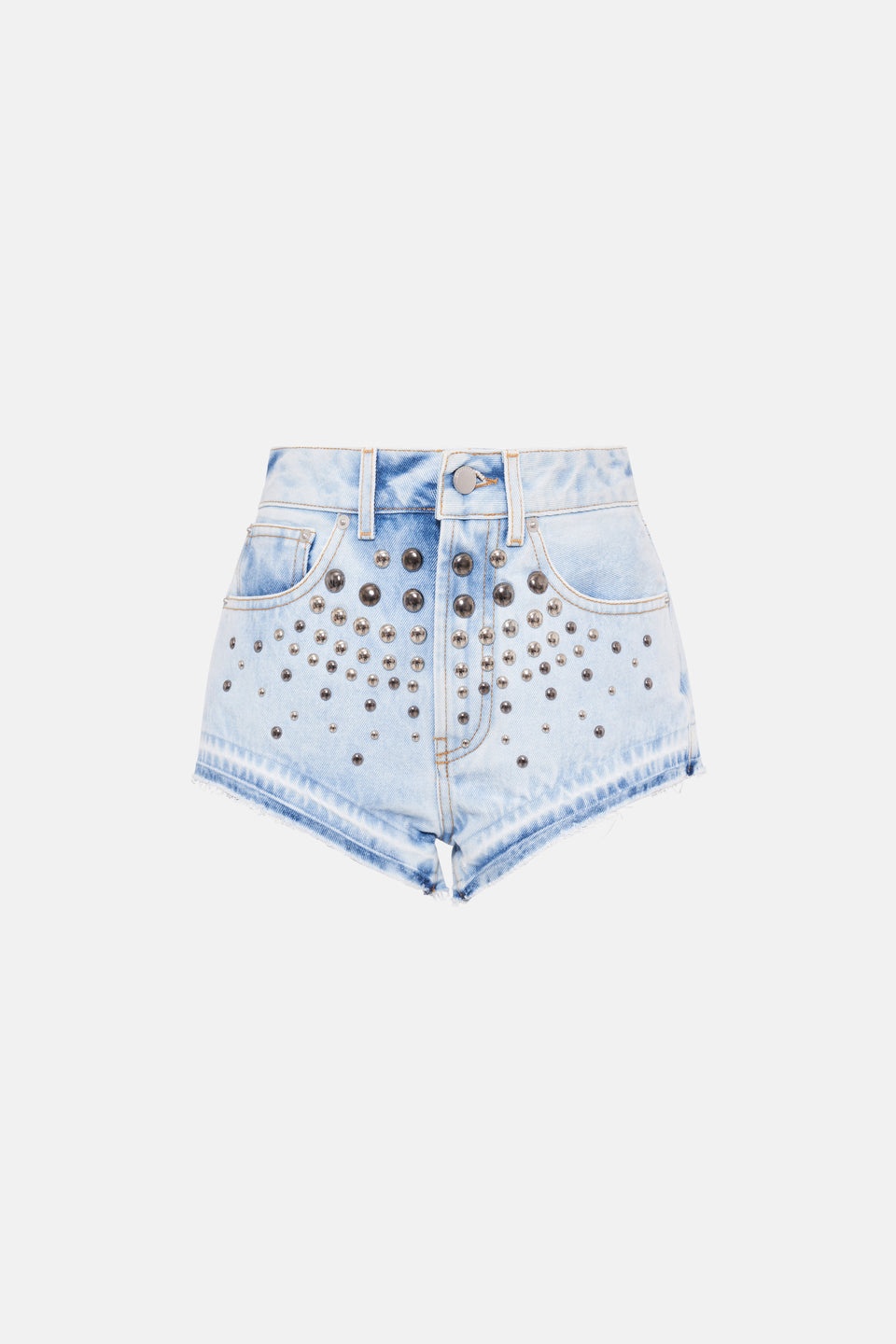 DENIM SHORTS WITH STUDS - 1