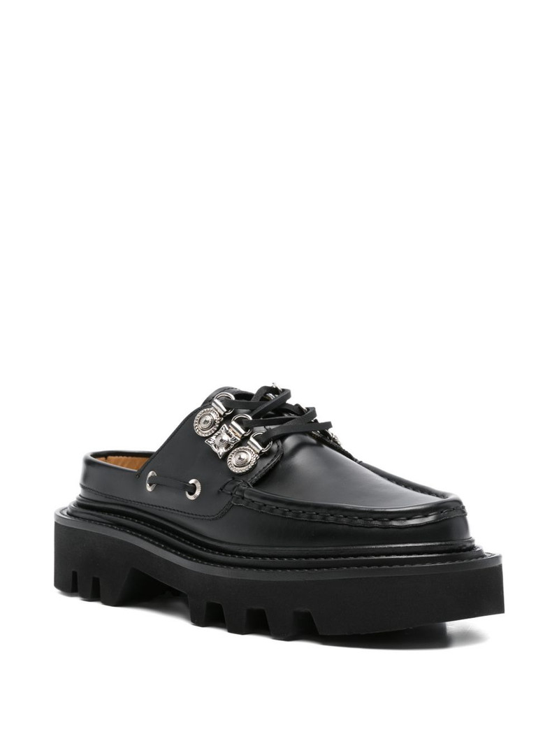 TOGA PULLA embellished leather mules outlook