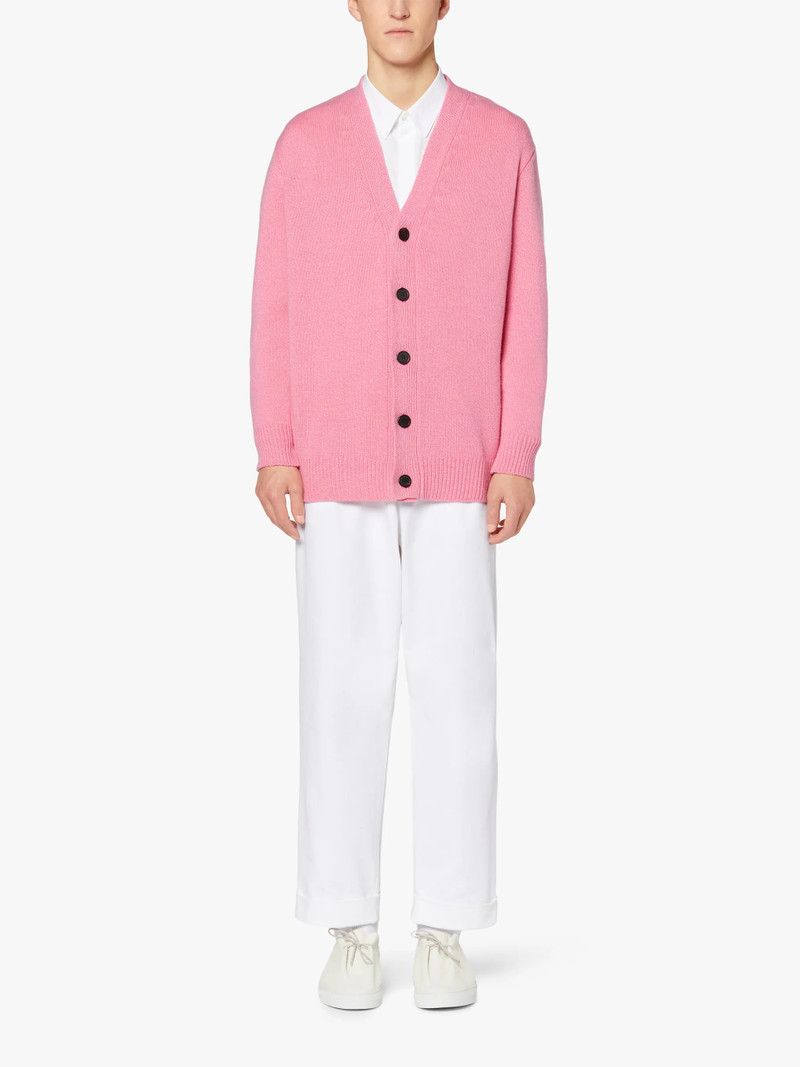 Mackintosh STOCKHOLM PINK MERINO WOOL & CASHMERE CARDIGAN | GKF-300 outlook
