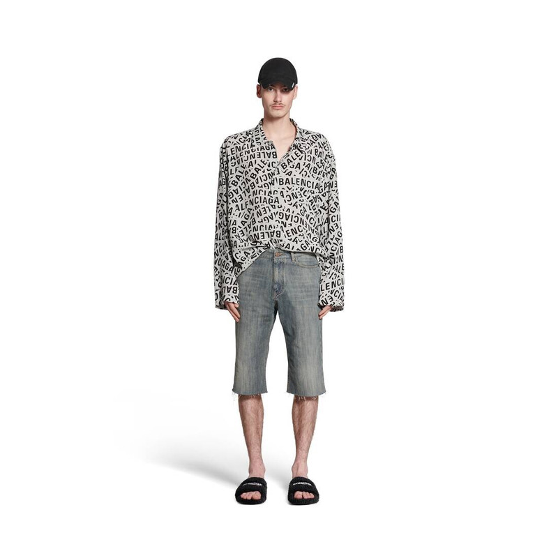 BALENCIAGA Slim Shorts in Light Blue outlook