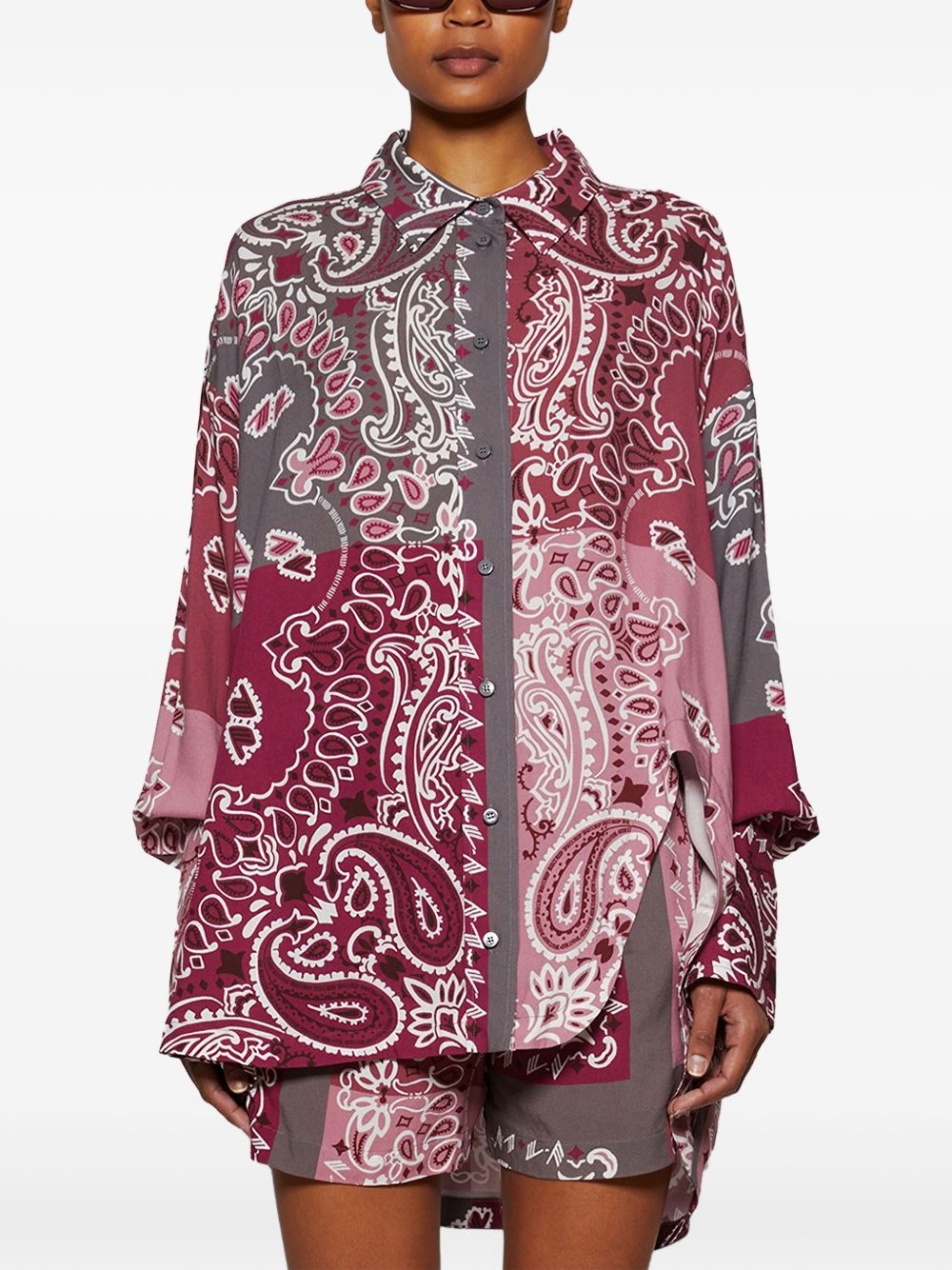 bandana-print shirt - 3