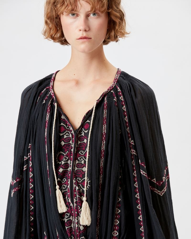 PARSLEY EMBROIDERED COTTON DRESS - 3