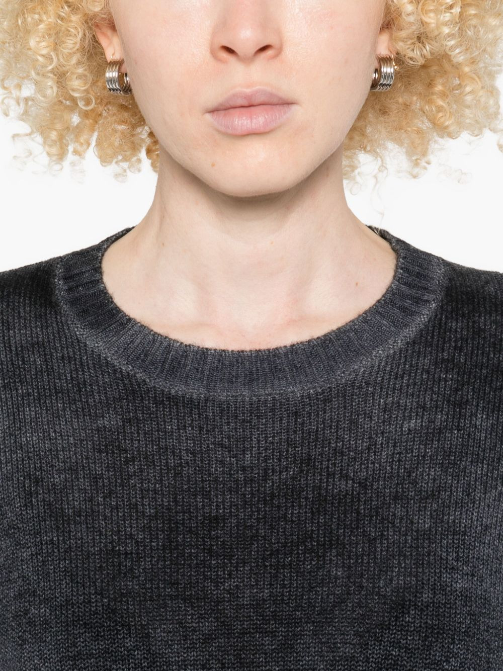ribbed crew-neck sweater - 5