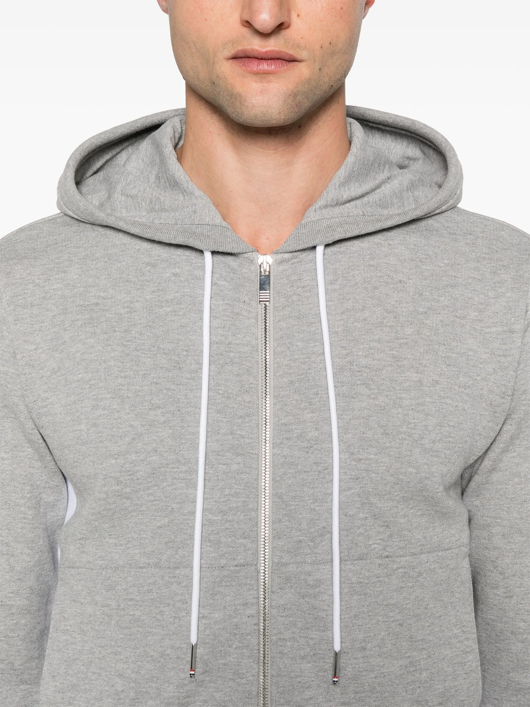 Classic 4-Bar Jersey Zip Up Hoodie - 5