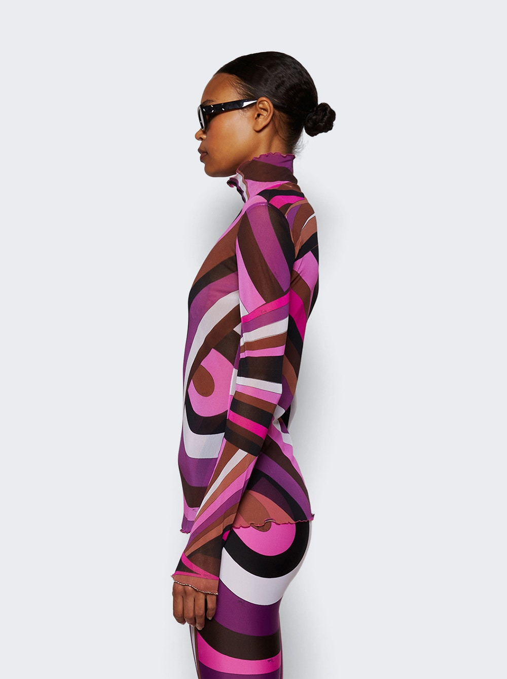 Iride-print Top Fuchsia - 4