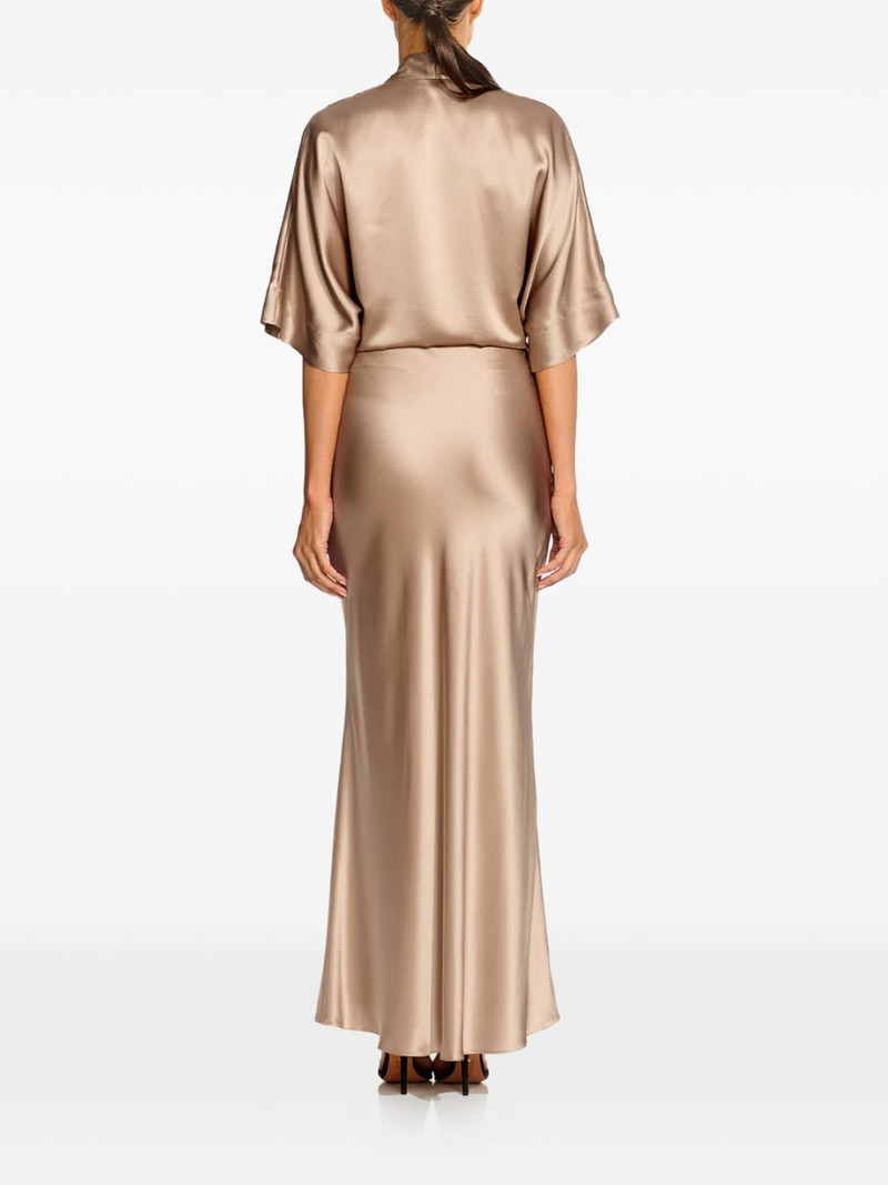 satin-finish bias-cut skirt 4