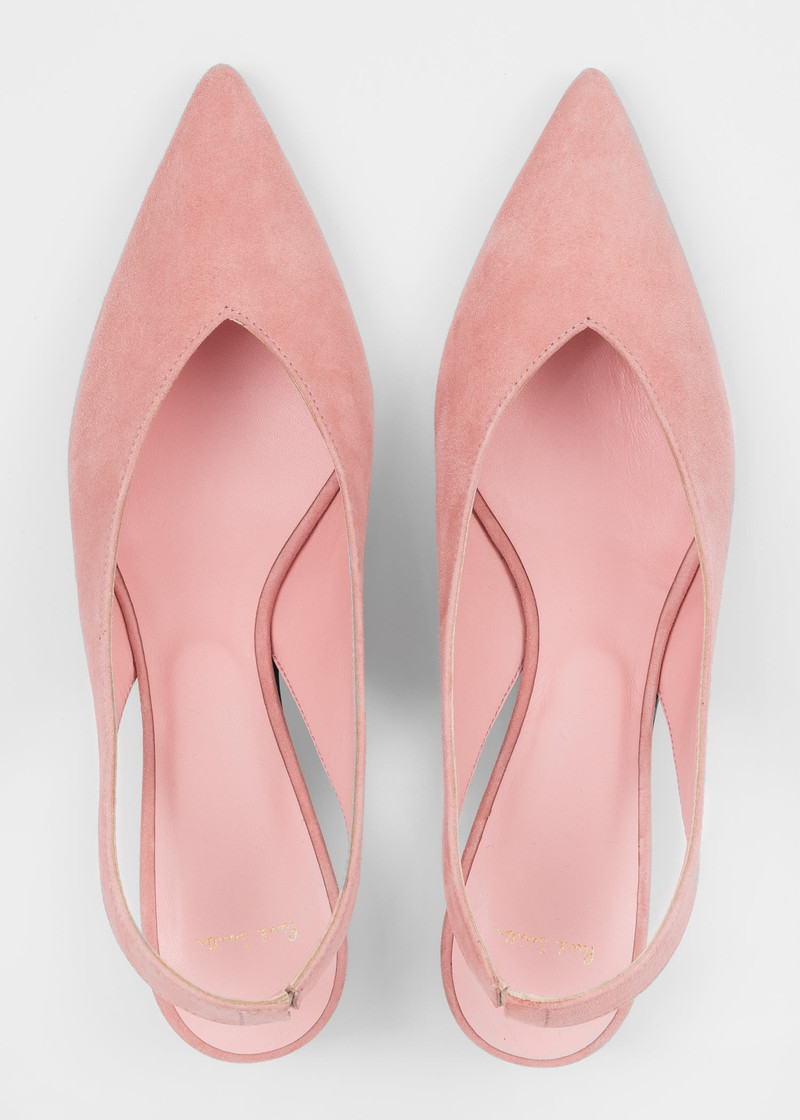 Suede Slingback 'Enid' Heels 5