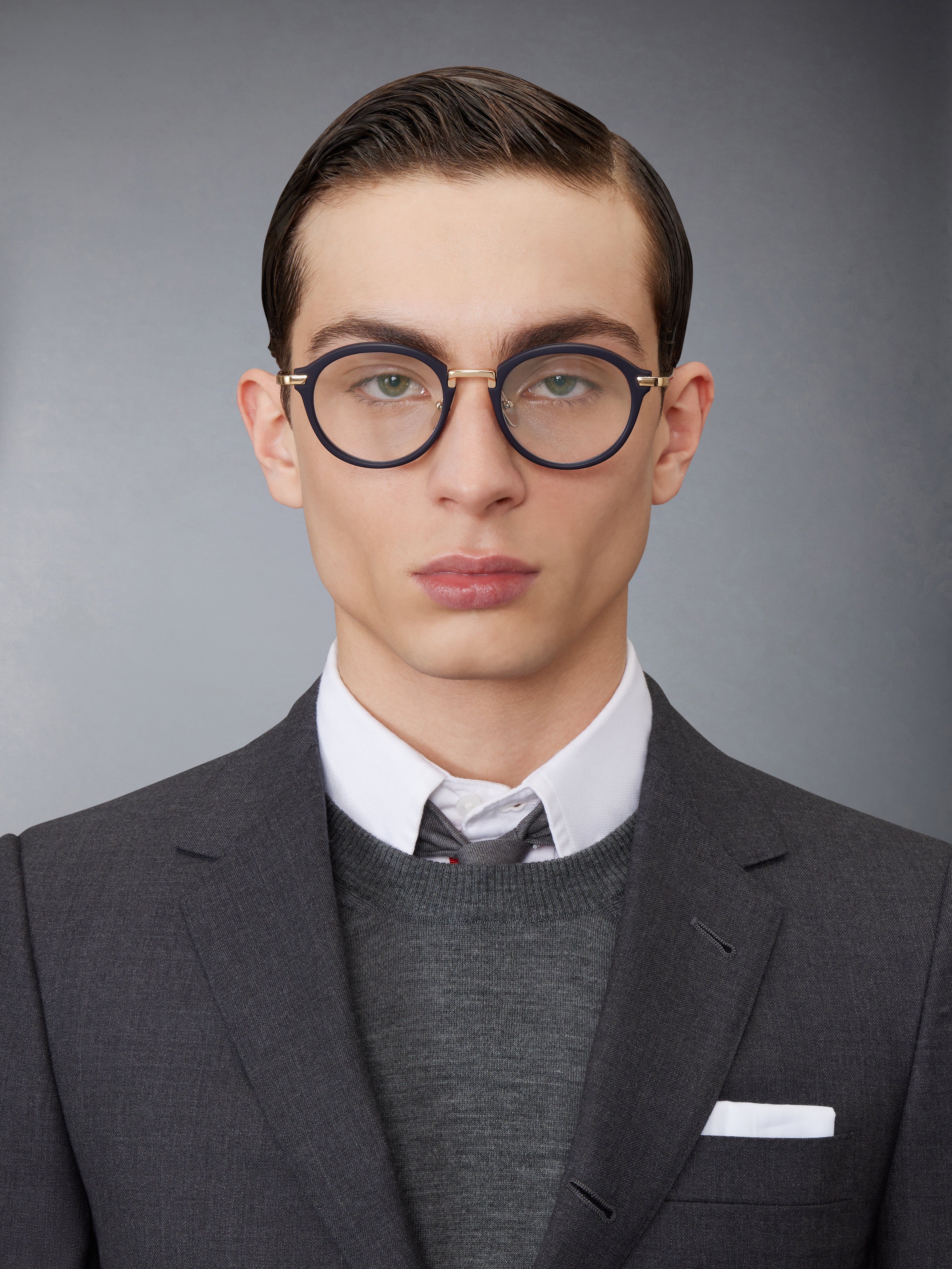 Acetate and Titanium Round Eyeglasses - 3