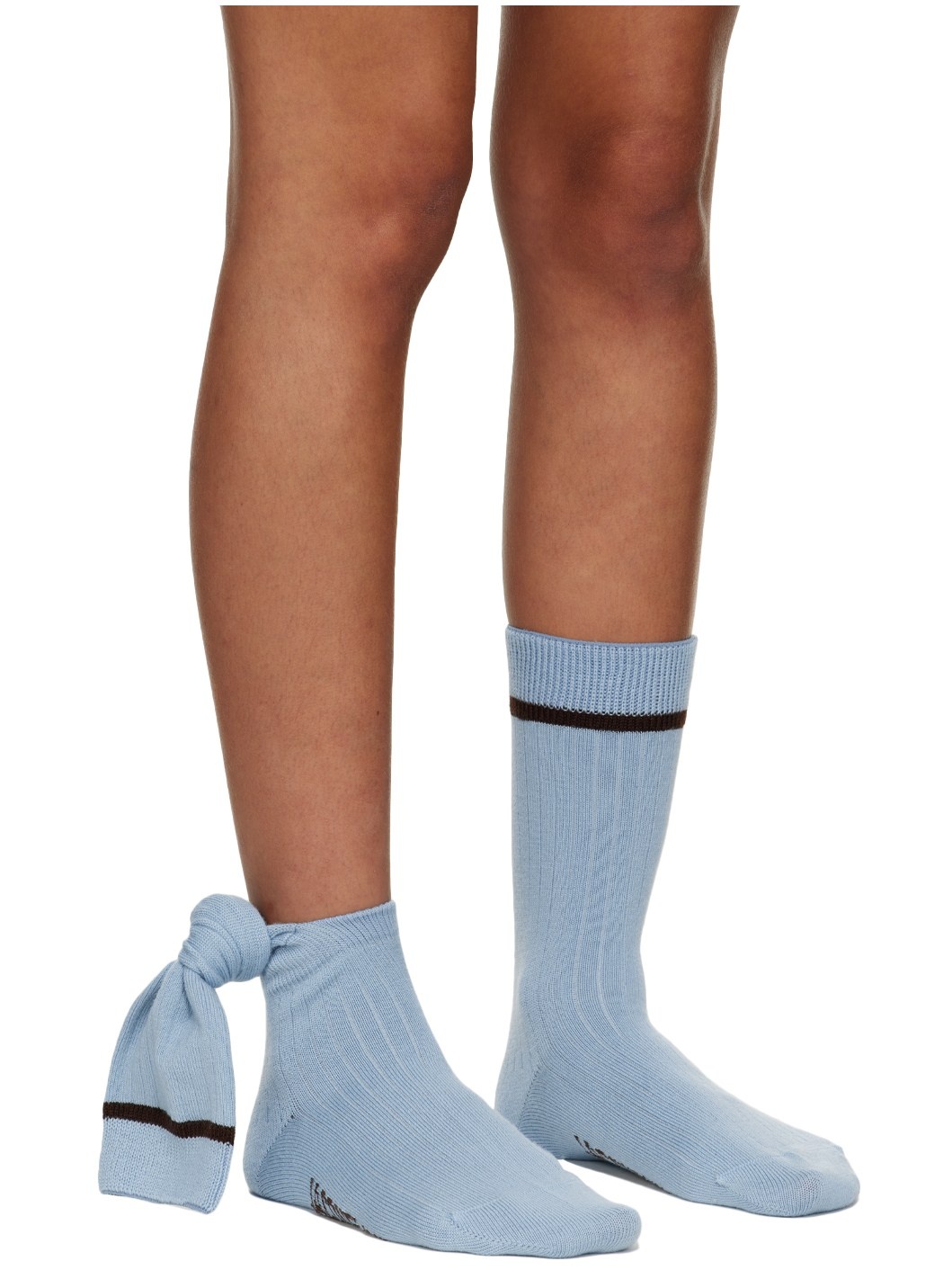 Blue Le Papier 'Les Chaussettes Noeud' Socks - 4