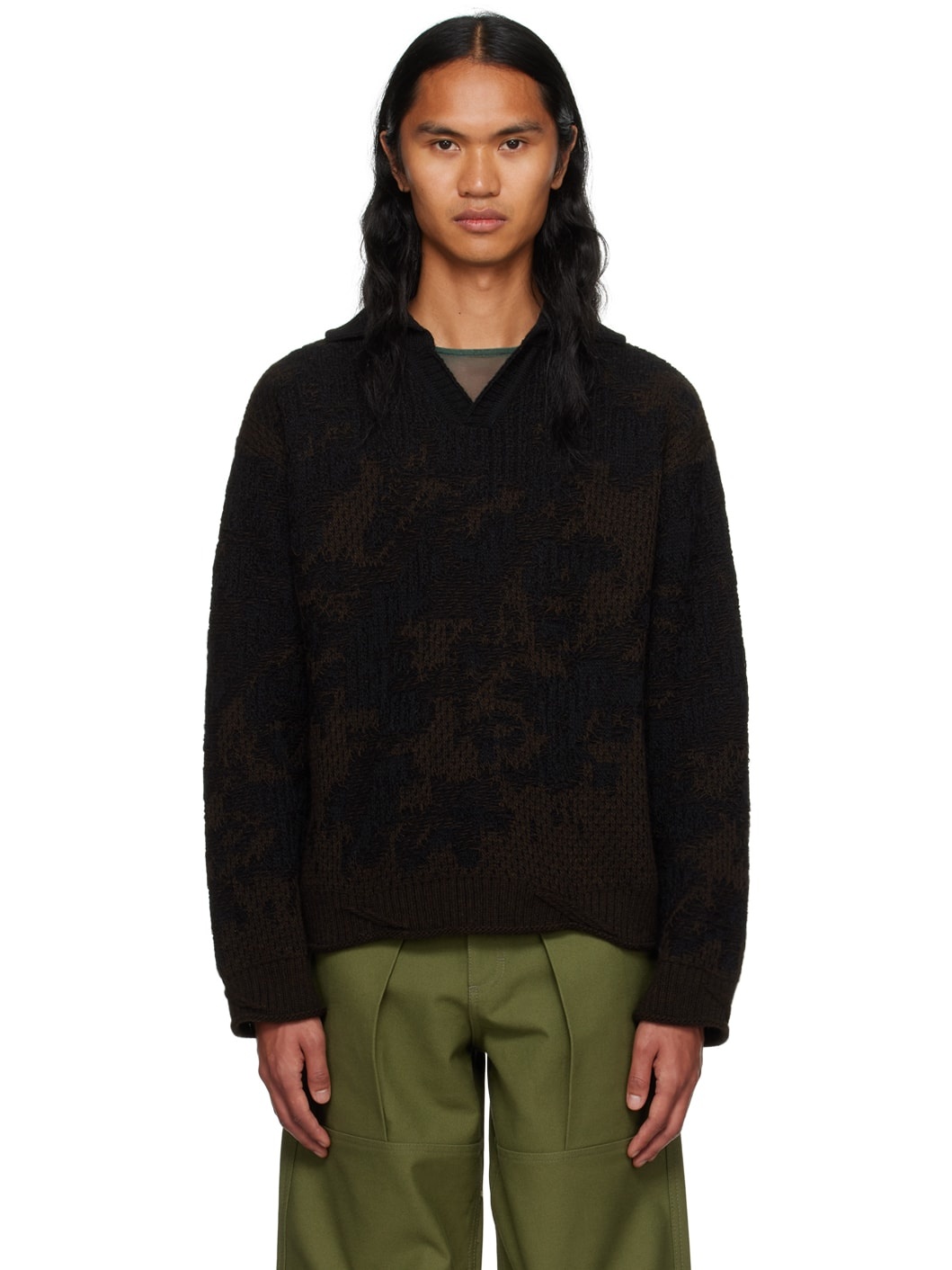 Black & Brown Sailor Sweater - 1