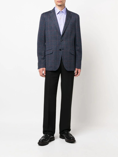 Etro tailored check jacket outlook