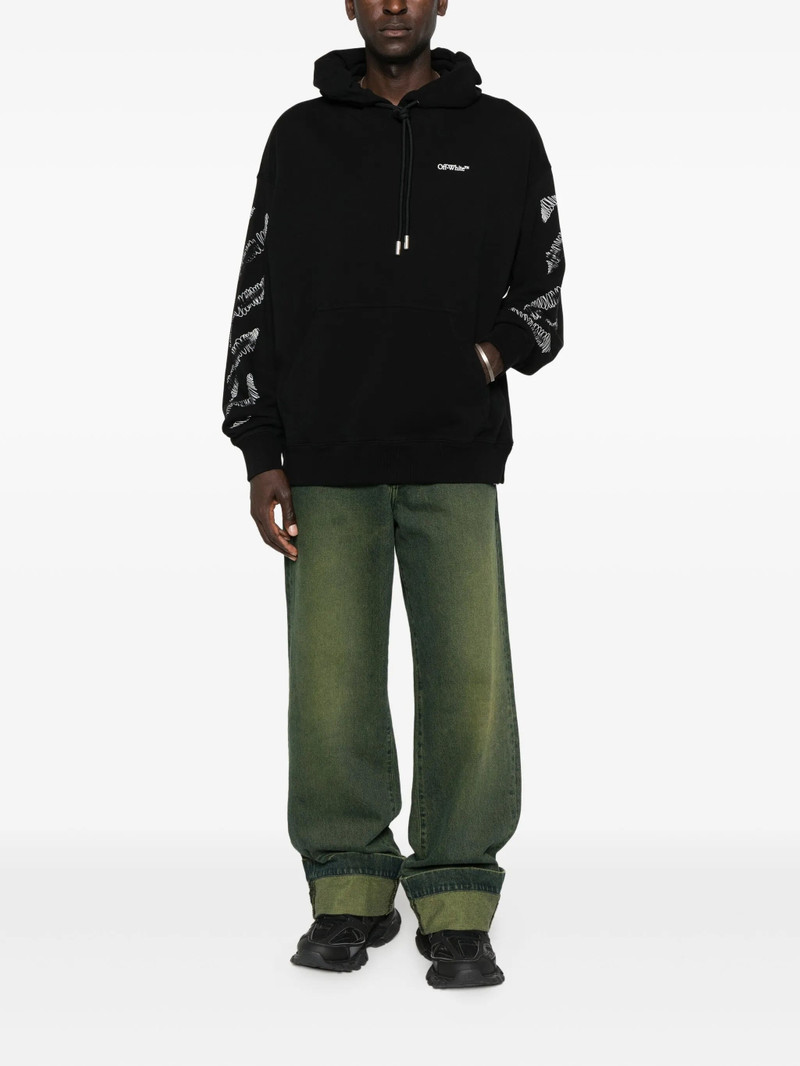 Off-White Off-white Arrow-sleeves Hoodie outlook