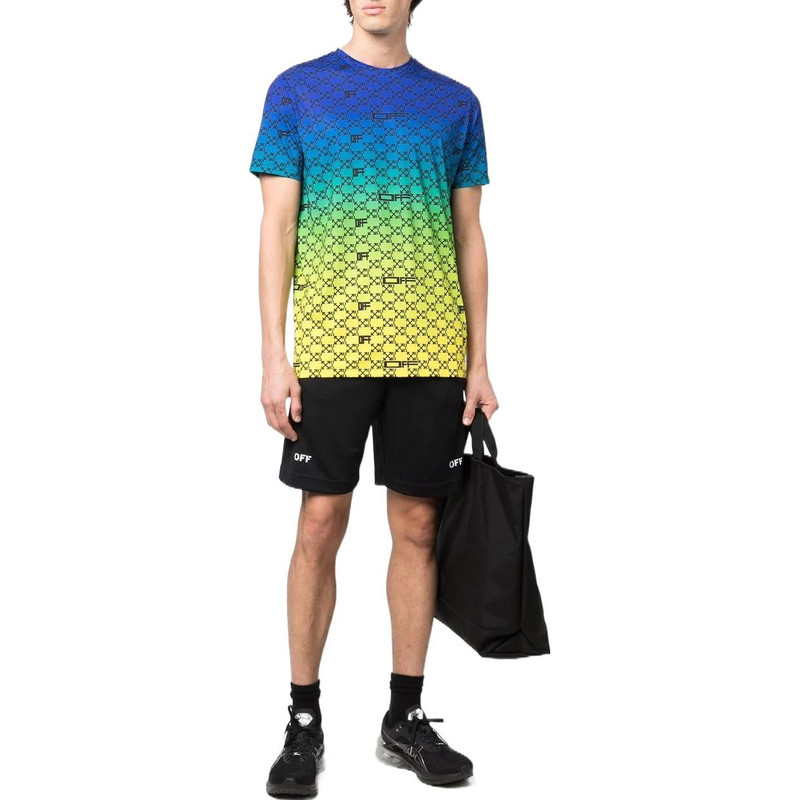 Off-White Off-White SS22 Logo Printing Shorts Ordinary Version Black OMVH023C99FAB0011001 outlook