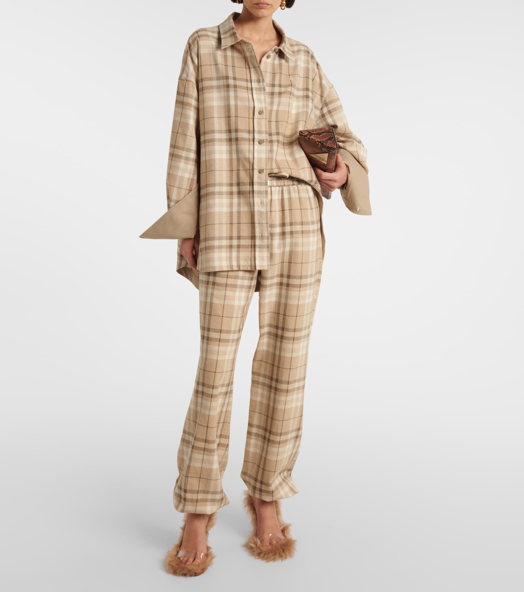 Cotton-blend sweatpants - 2